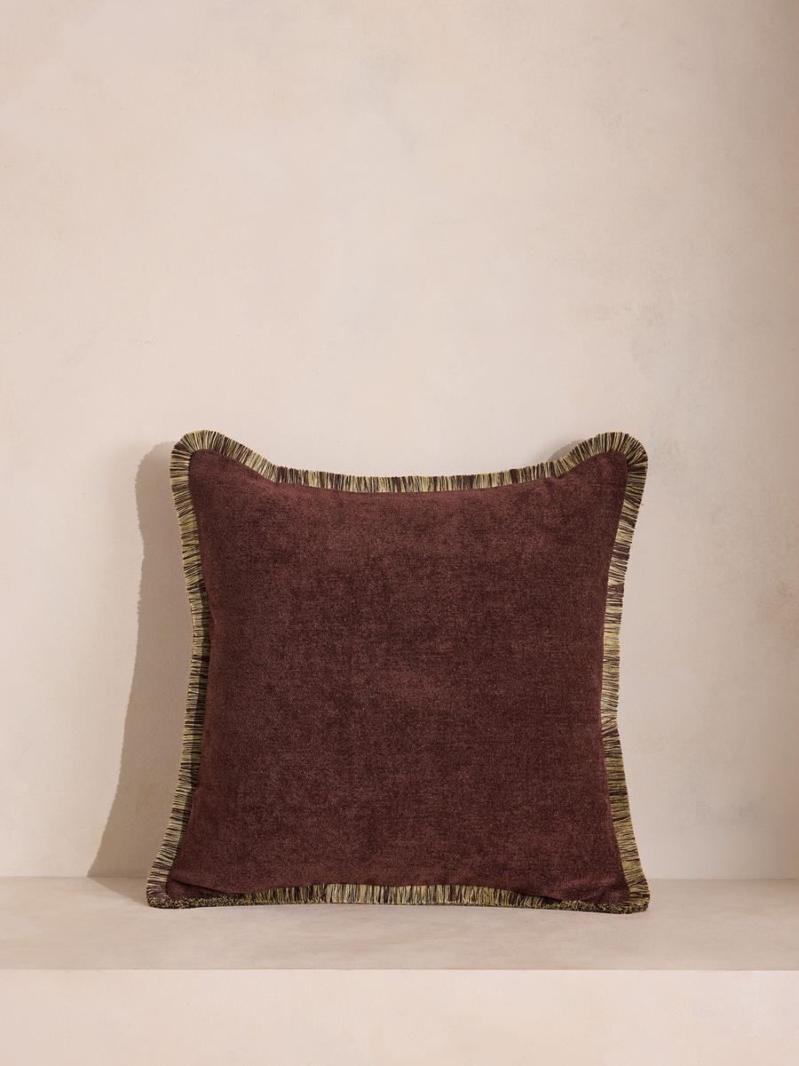 Orlaine Square Cushion, Bordeaux