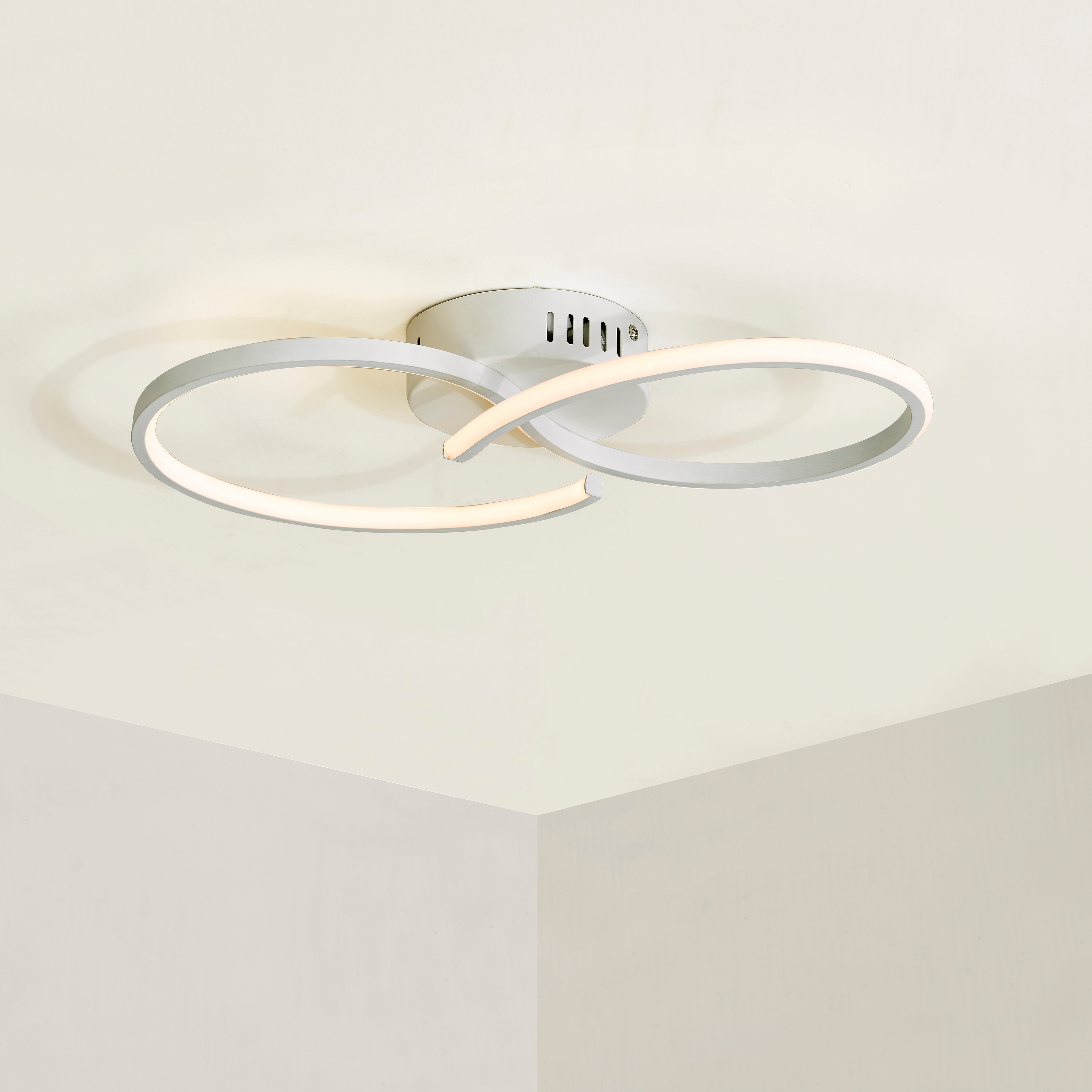 Infinity LED Ceiling Fitting White