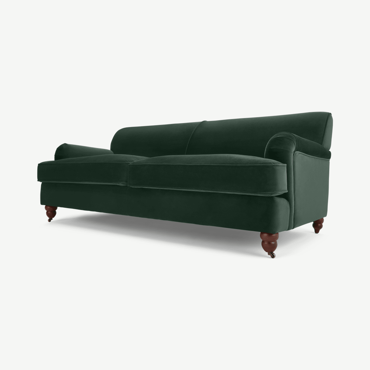 Orson 3 Seater Sofa, Autumn Green Velvet