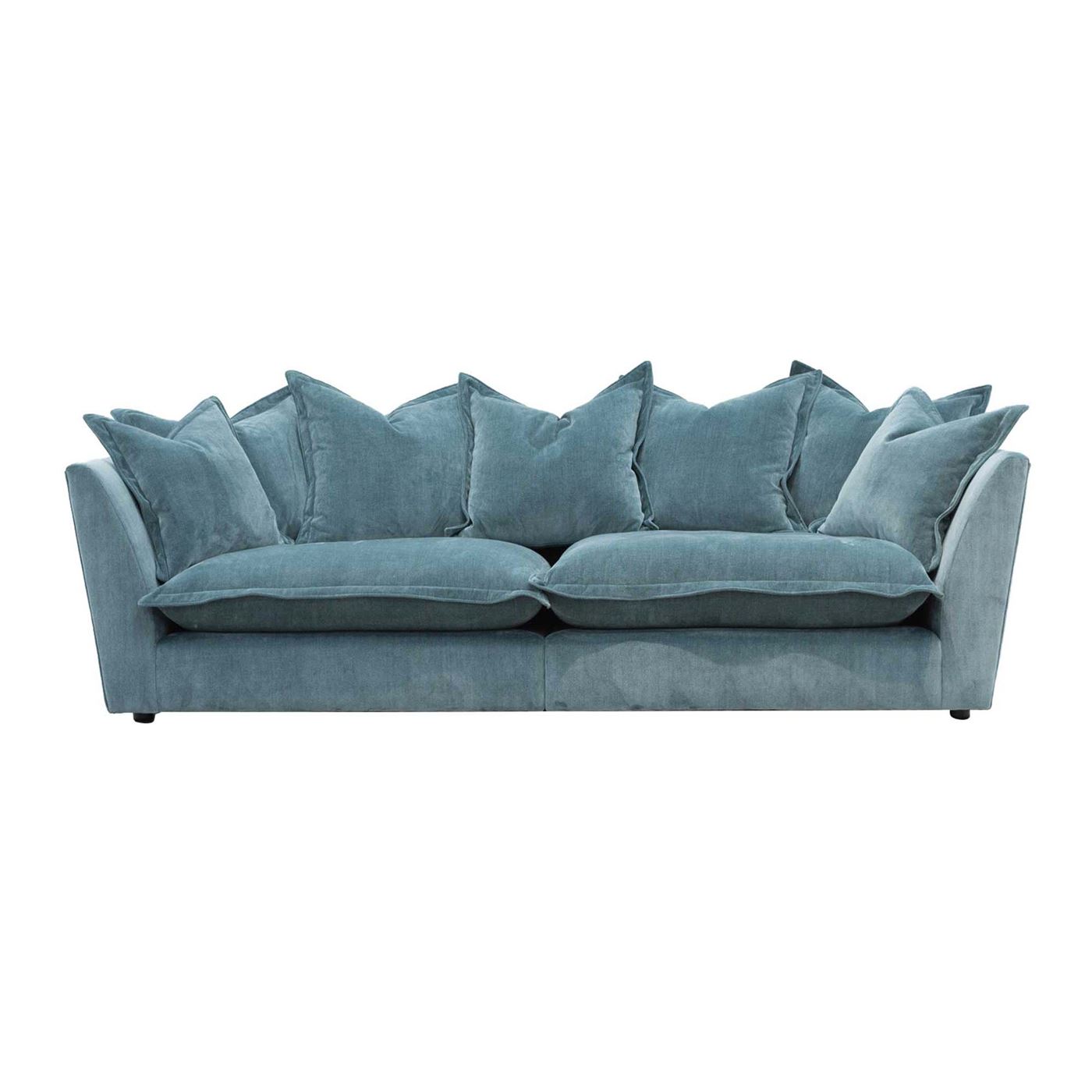 Large Split 4 Seater Sofa - Light Blue - W248 x D110 x H91cm - Barker & Stonehouse