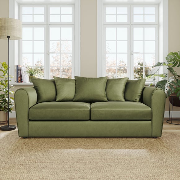Blake Curved Arm Opulent Velvet 3 Seater Sofa