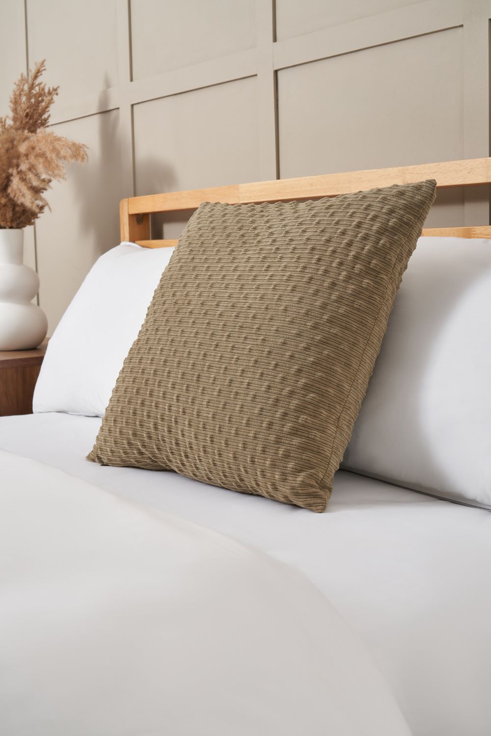 BHS Bobble Cushion in Green