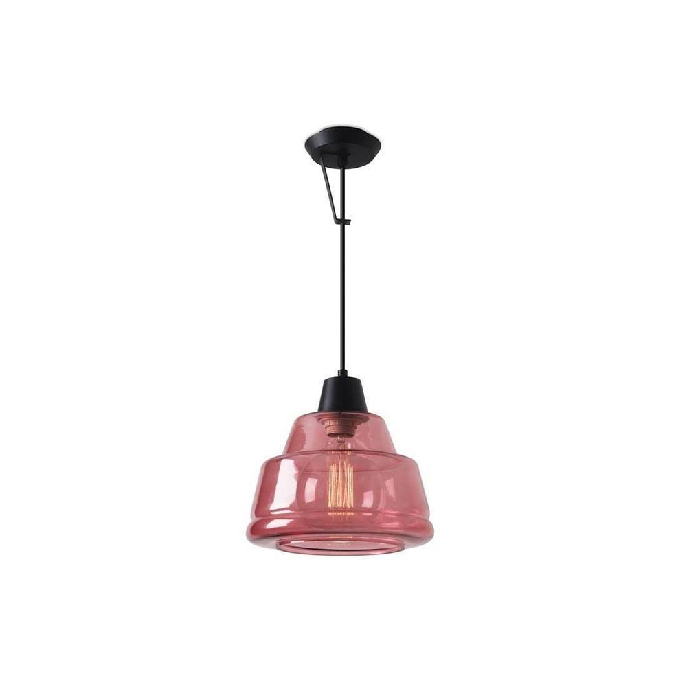 Netlighting 1 Light Wall Dome Ceiling Pendant Magenta E27 Special Offer