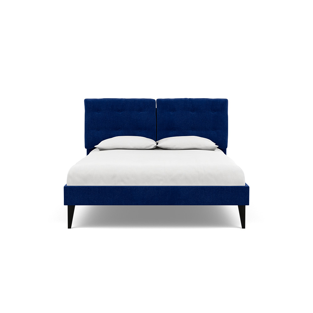 Heal's Mistral King Bed Smart Luxe Velvet Azure