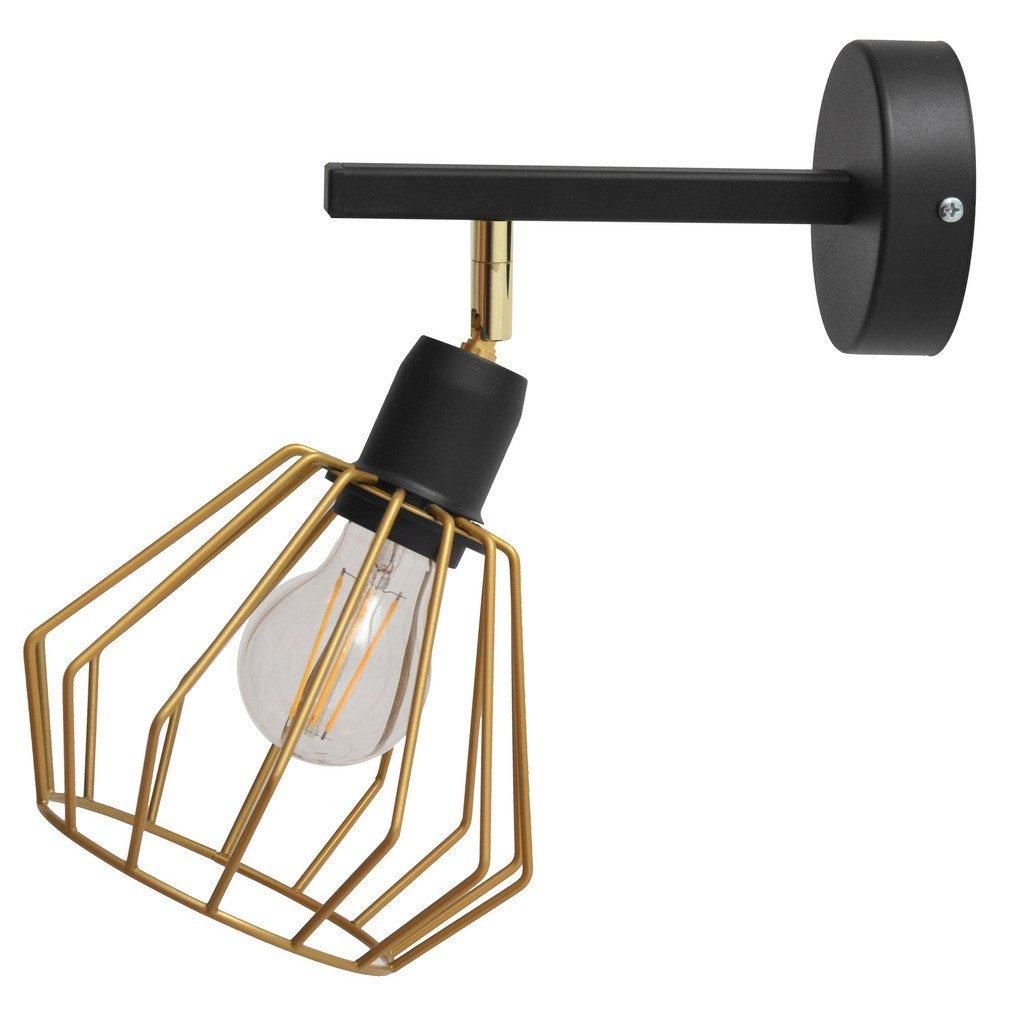 Netlighting Agat Wall Lamp Black Gold 30cm