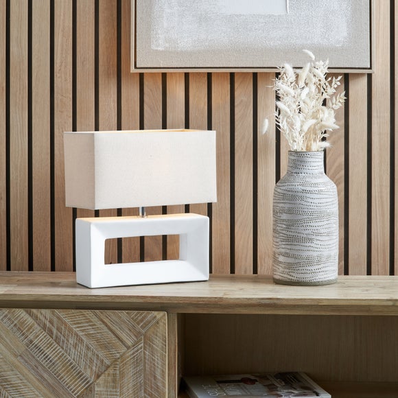 Pacific Lifestyle Block Rectangular Table Lamp