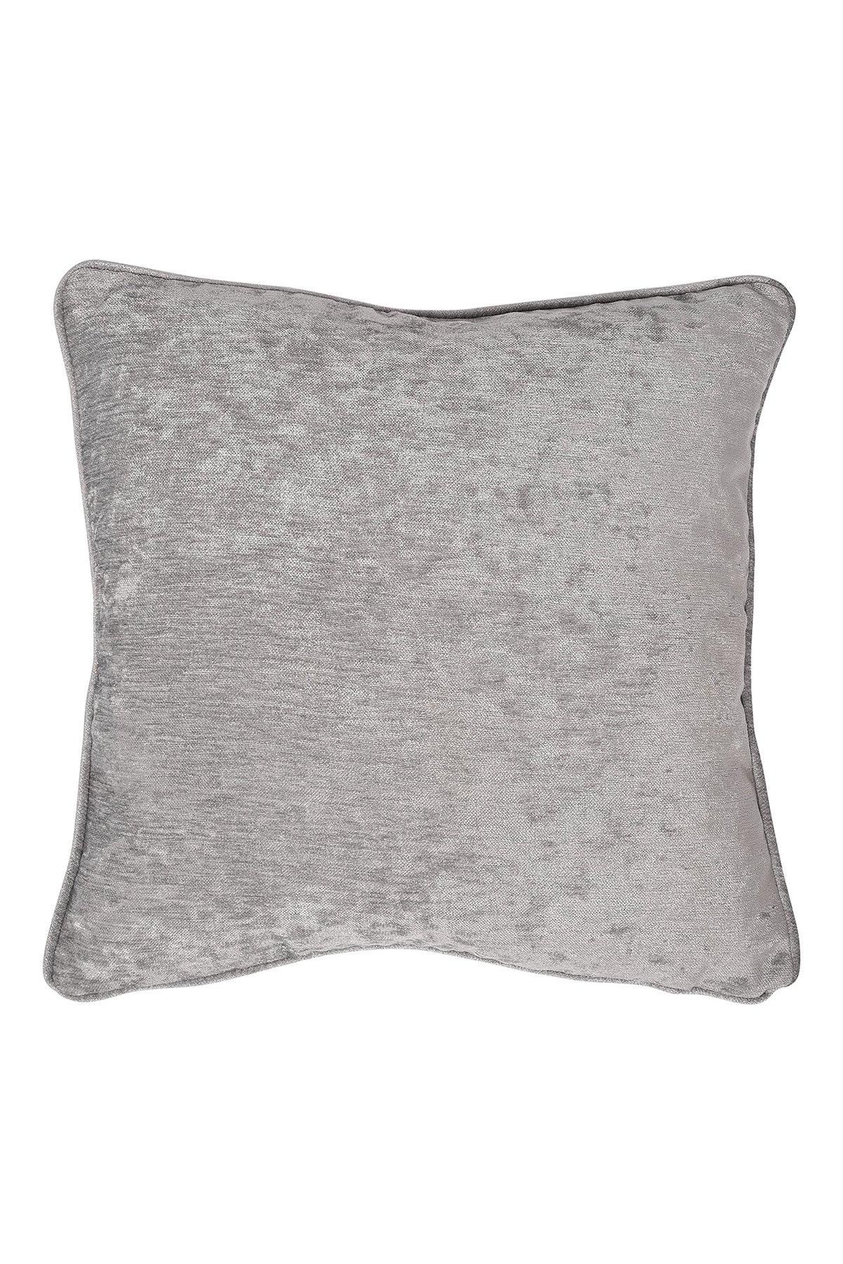 Curtina 'Textured Chenille' Textured Filled Cushion in Grey