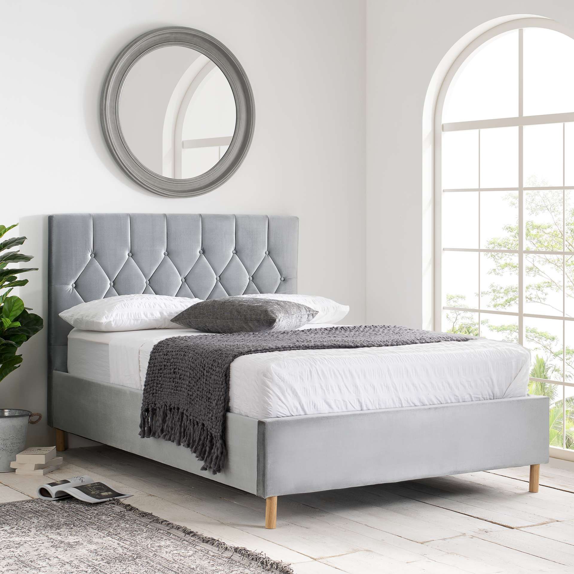 Birlea Loxley Bed in Grey