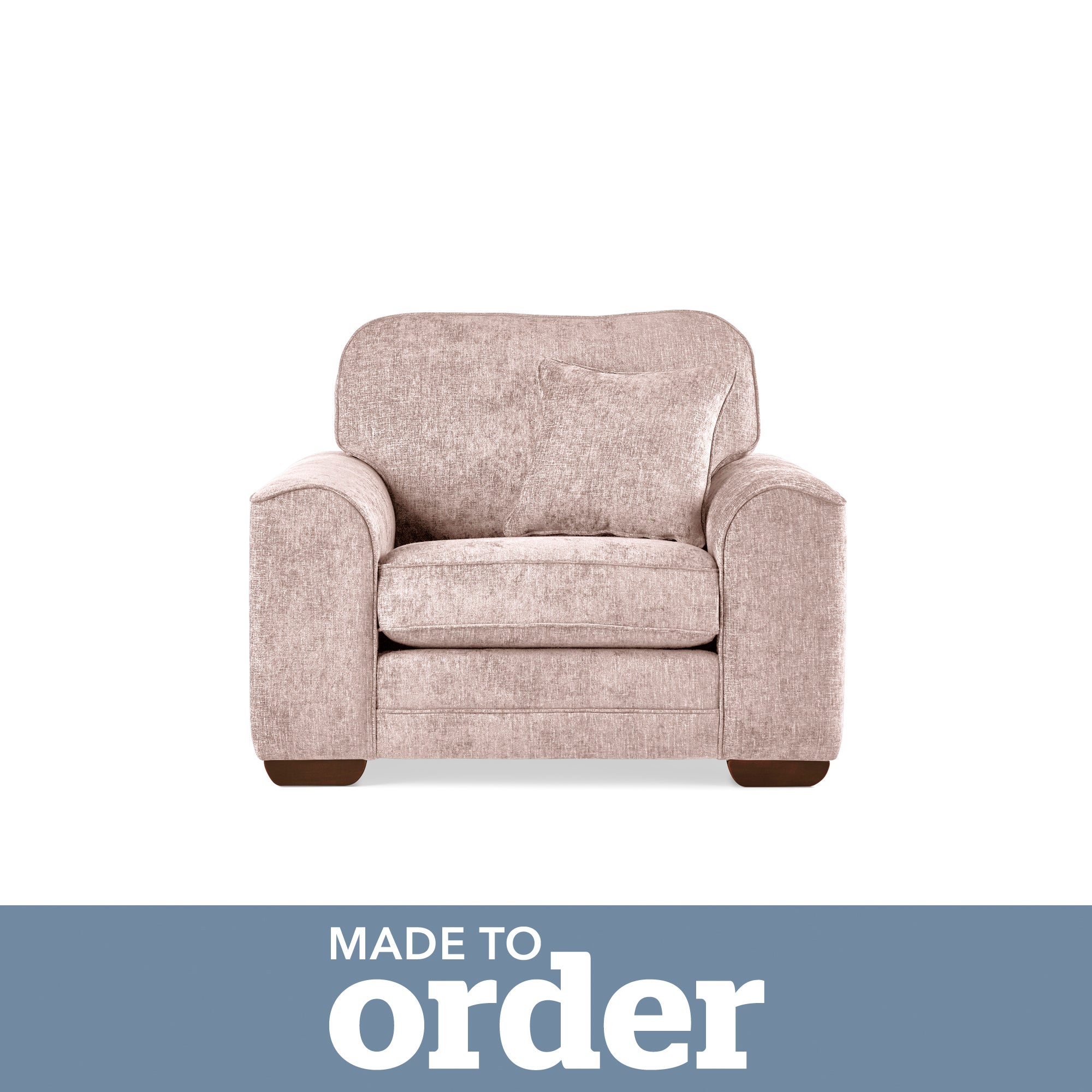 Morello Armchair Luxury Chenille Pink