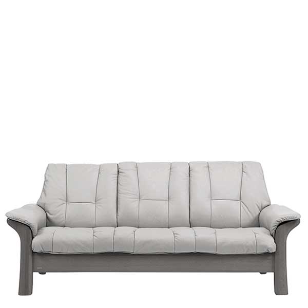 Stressless Windsor Low Back 3 Seater Choice of Leather  - Barker & Stonehouse