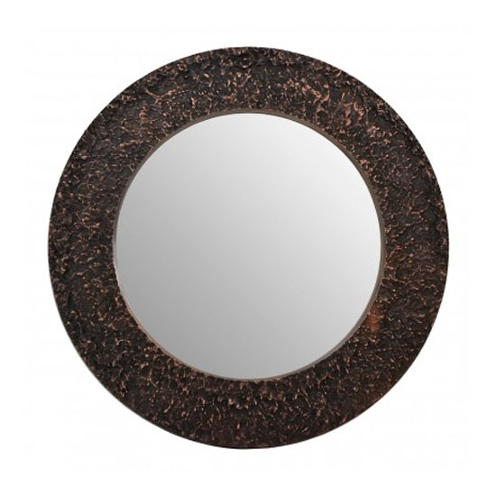 Almory Wall Bedroom Mirror In Copper Frame