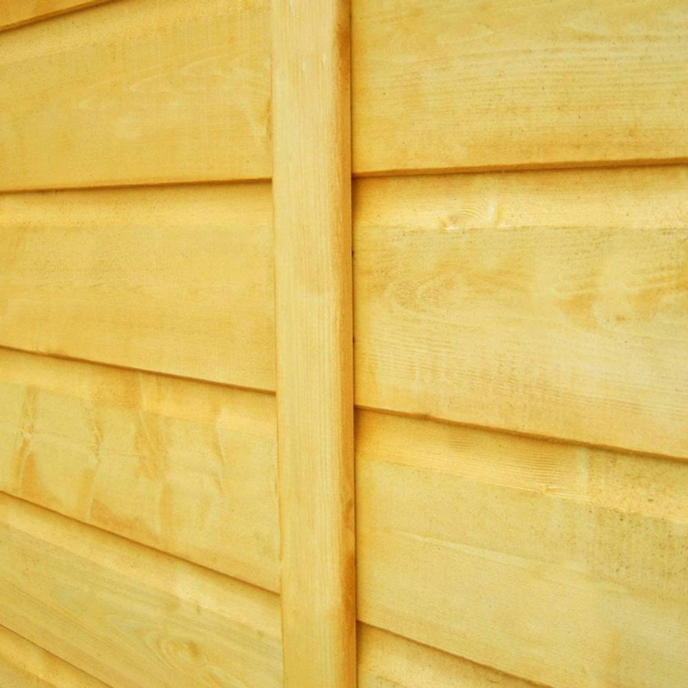 Shires Badminton 7 x 10 Feet Single Door with Two Opening Windows Summerhouse in Light Brown 3