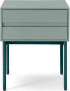 Donica Bedside Table, Concrete Blue