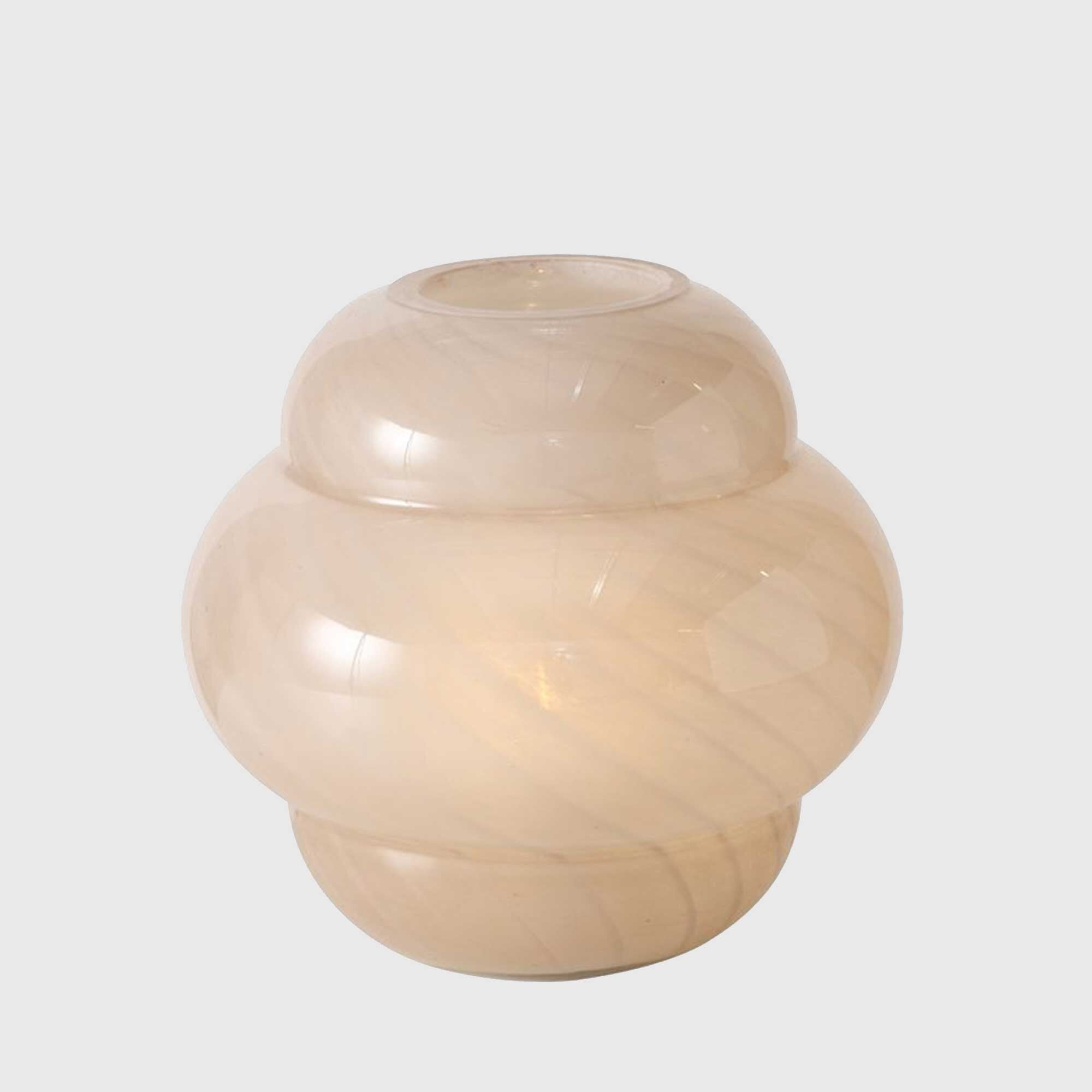 Marble Effect LED Table Lamp, Neutral Glass | Barker & Stonehouse