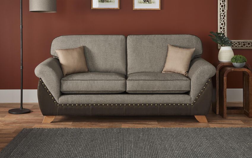 ScS Living Fabric Hunter 3 Seater Sofa Standard Back