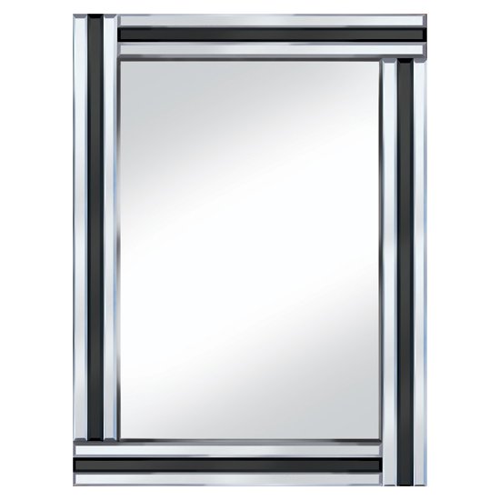 Black Stripe 60x80 Rectangle Mirror