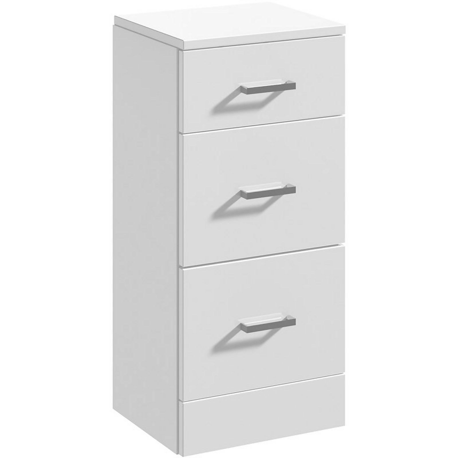 Balterley Orbit 350x300mm 3 Drawer Unit - Gloss White