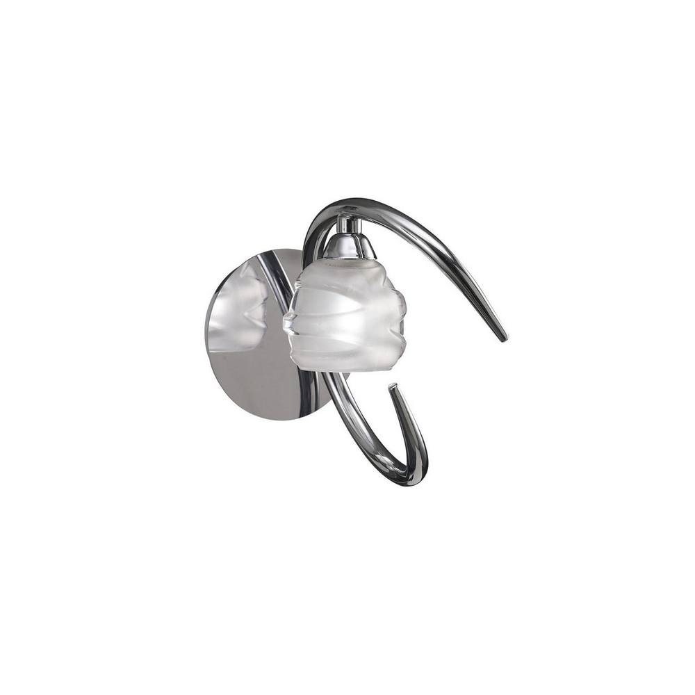 Netlighting Loop Wall Lamp Switched 1 Light G9 Polished Chrome in Silver
