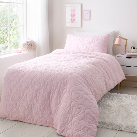 Heart Pinsonic Quilt Cover & Pillowcase Set