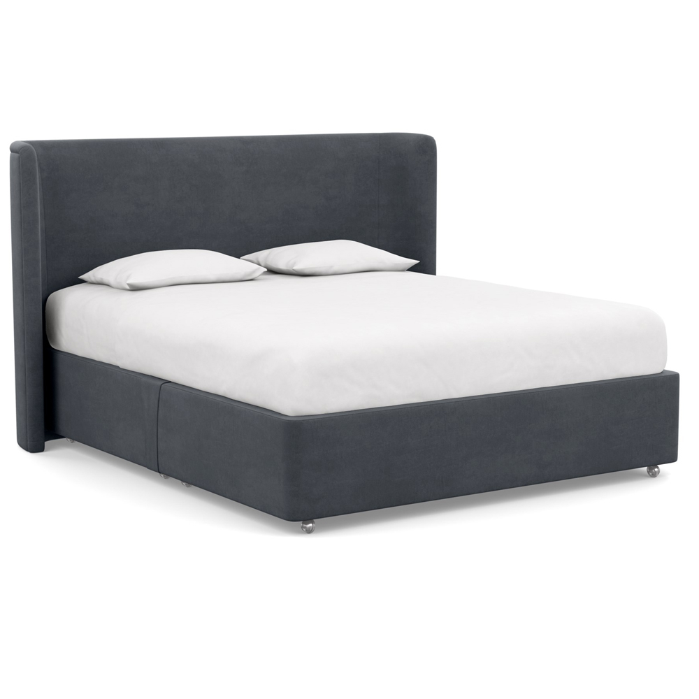 Heal's Heal's Deep Divan Super King No Drawers Linen Dark Grey
