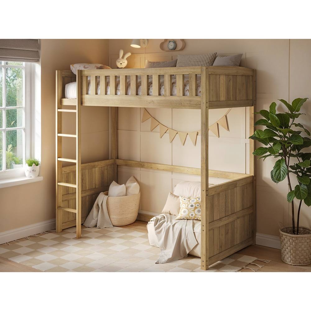 Flair Bea Wooden High Sleeper in Brown