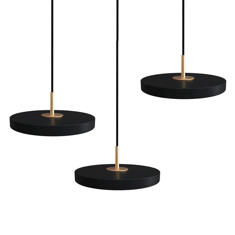 Heal's Asteria LED Micro Cluster 3 Pendant Light Black 2