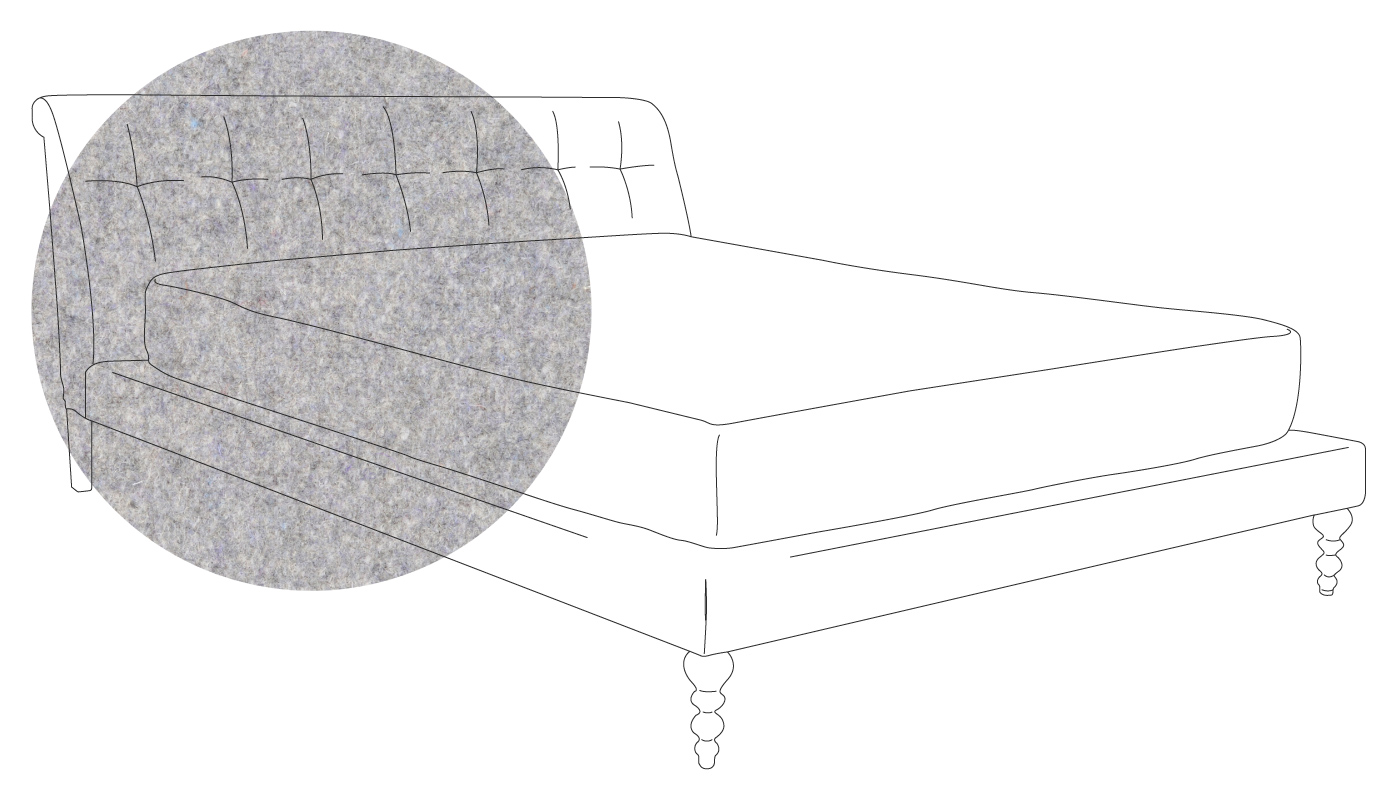Scp Oscar Bed Double Wool Felt Wolf