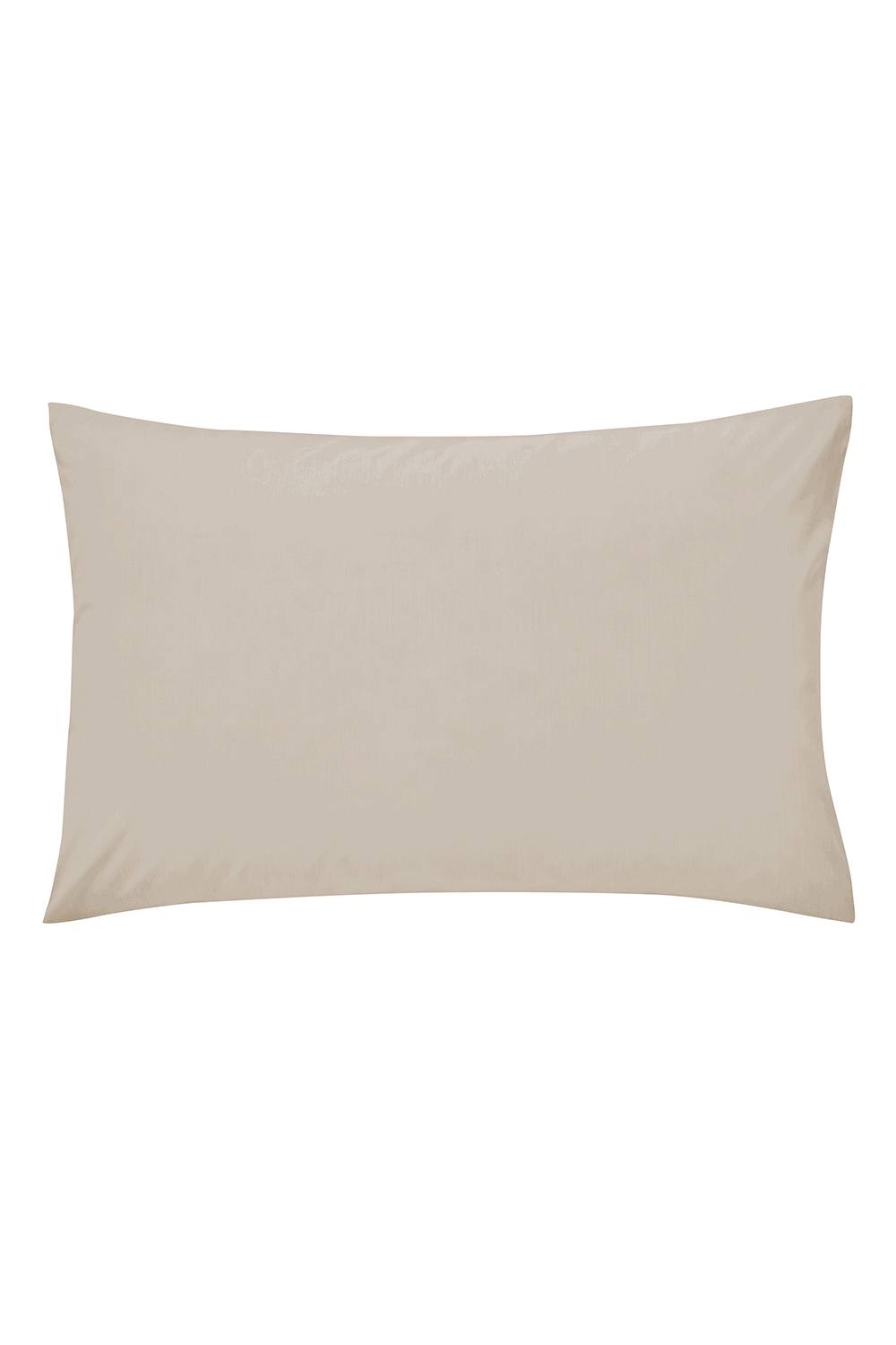 Helena Springfield 'Plain Dye' 180TC Standard Pillowcase in Stone