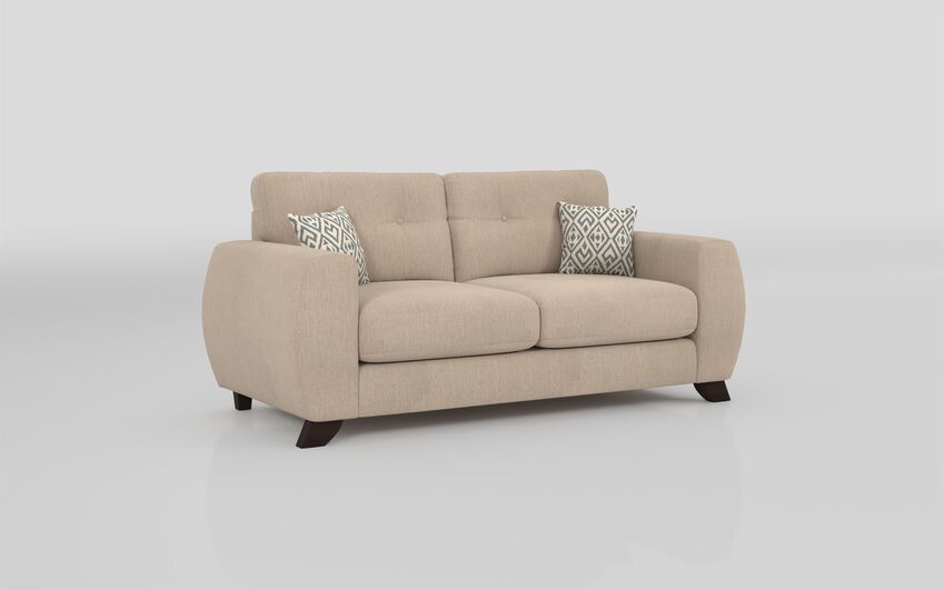 ScS Living Cream Aspen Fabric 3 Seater Standard Back Sofa