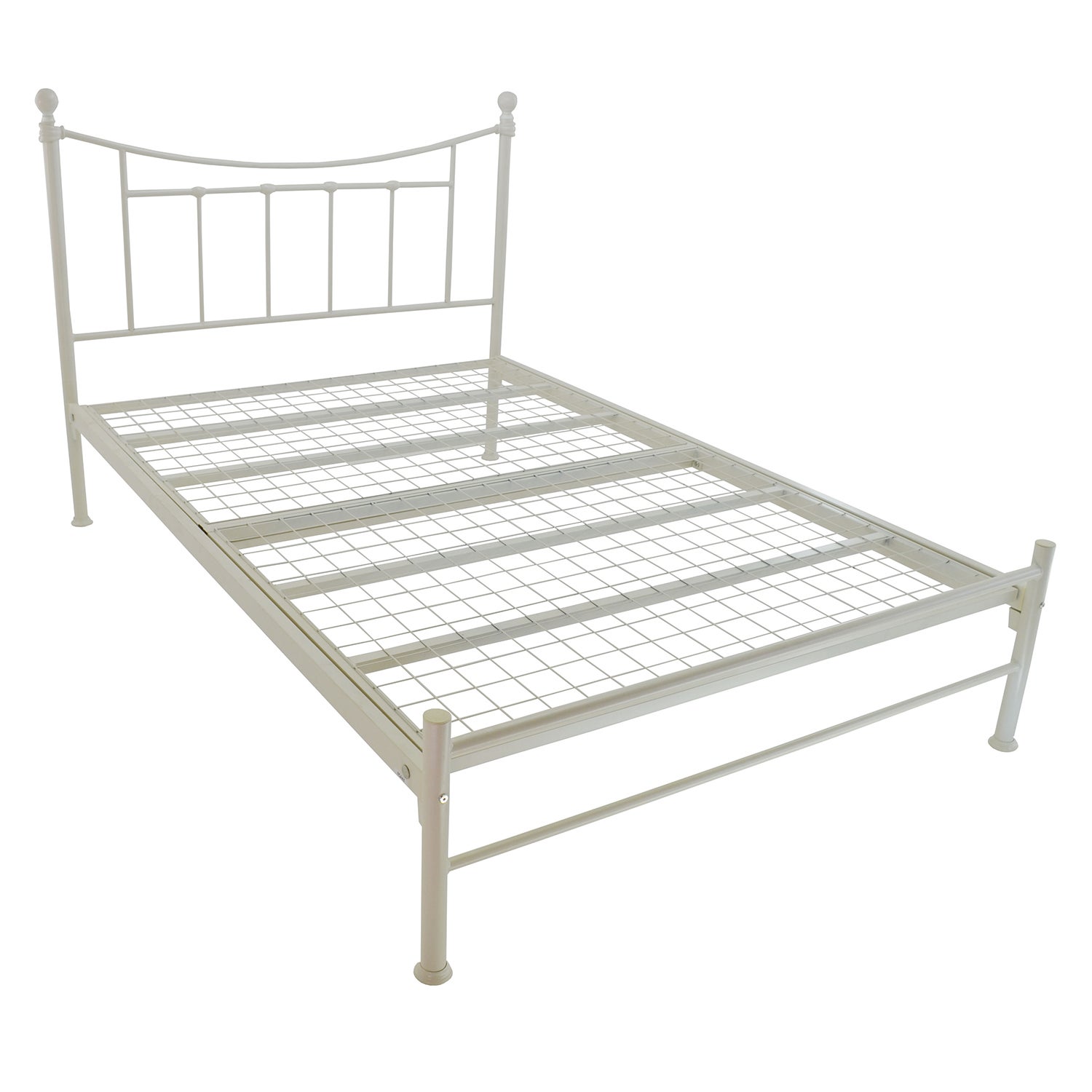 Bristol Low Foot Metal Bed Frame Cream