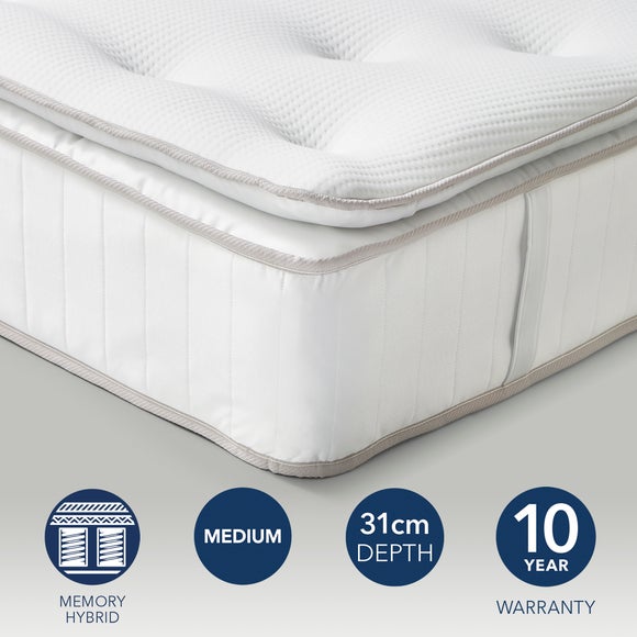 Fogarty 1000 Pocket Memory Foam Pillow Top Hybrid Mattress