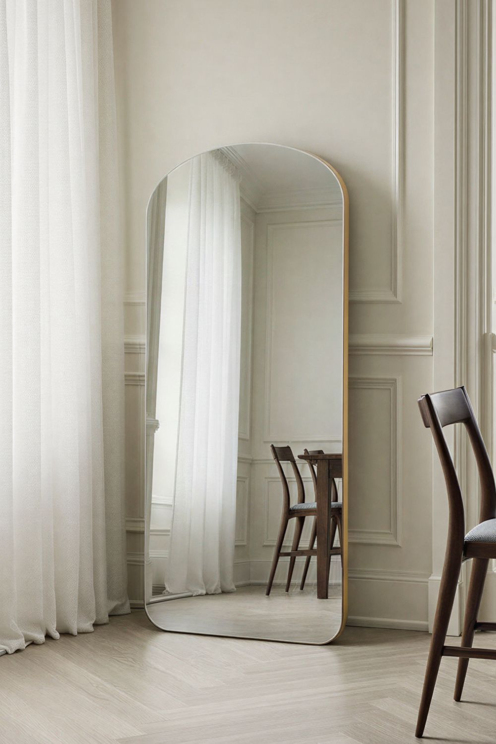 Yearn Mirrors Soho Curved Arch Full Length Mirror Gold