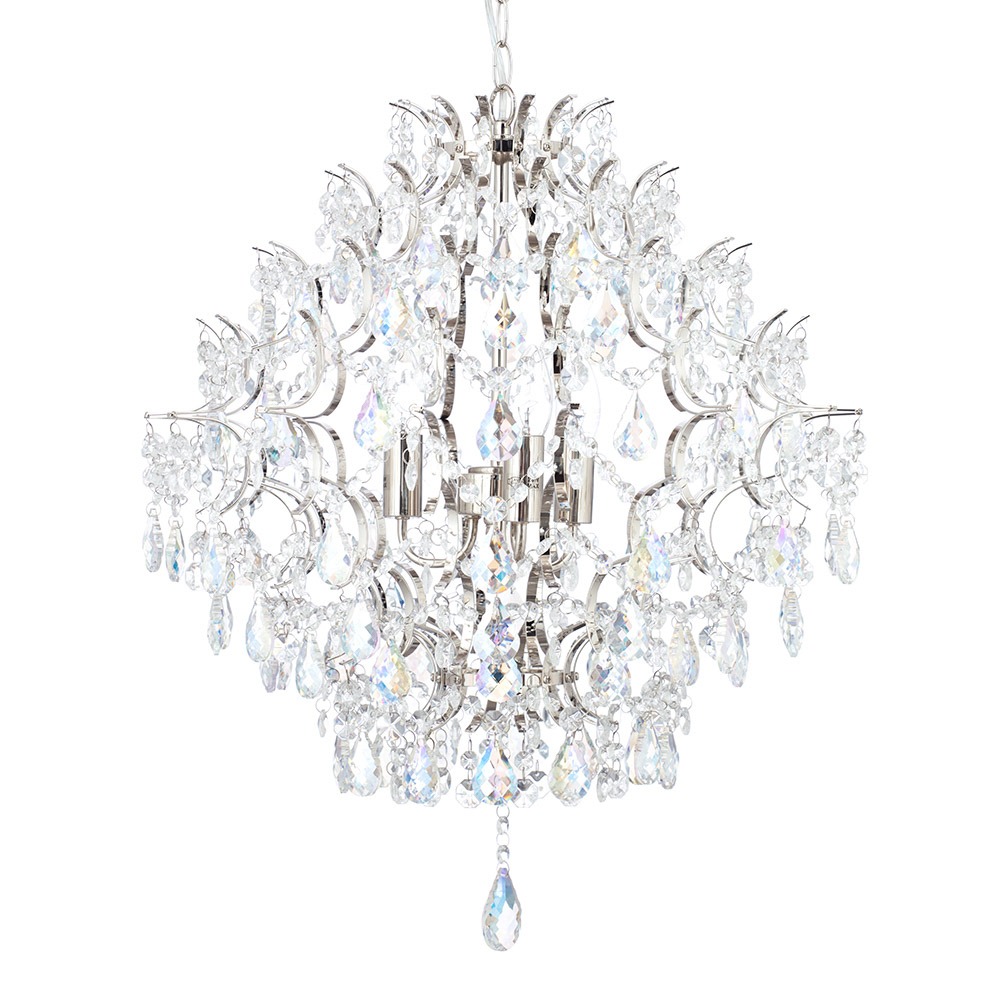 Lisa 3 Light Pendant, Nickel