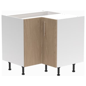 Wickes Orlando Scandi Oak Slab Corner Base Unit - 925mm