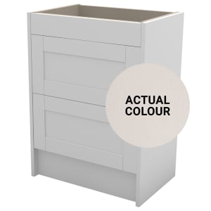 Duarti By Calypso Highwood 600mm Slimline 2 Drawer Floor Standing Vanity Unit - Taupe
