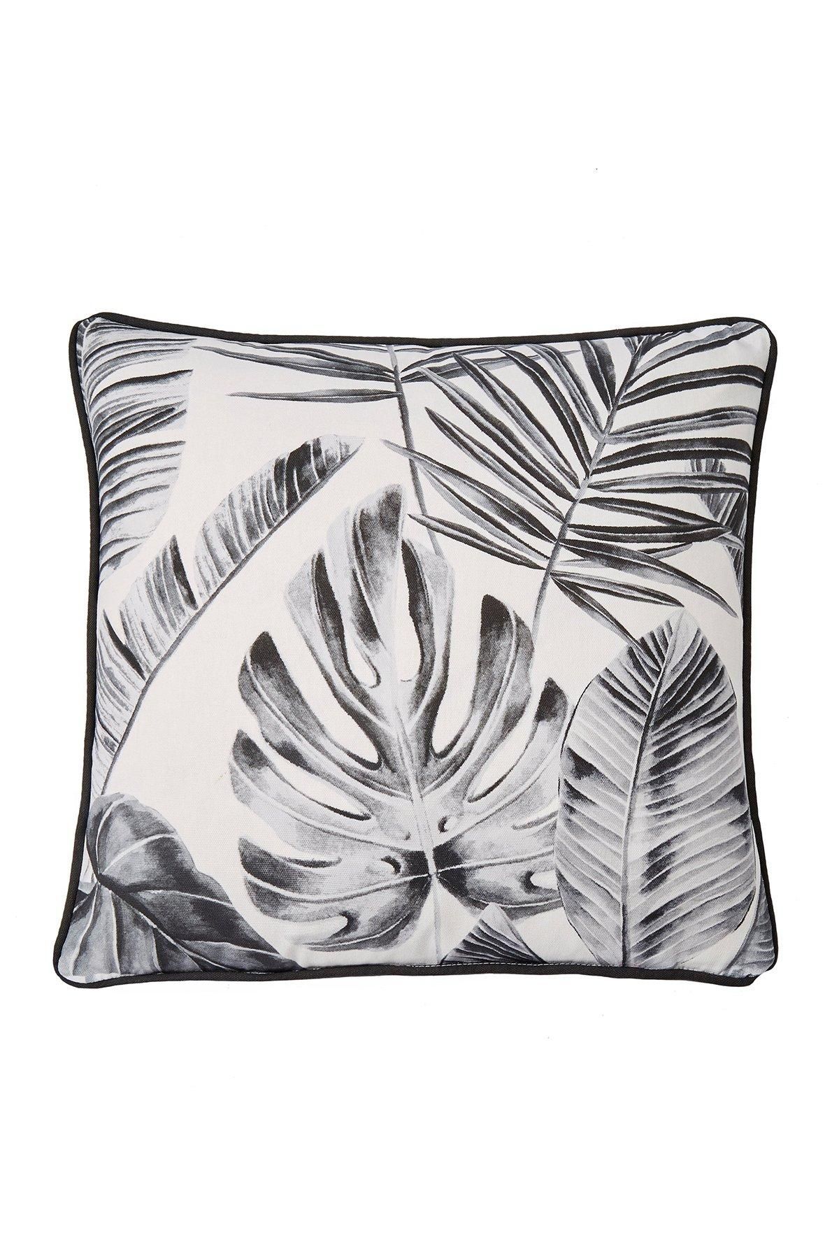 Dreams & Drapes 'Tahiti' Outdoor Water & UV Resistant Garden Filled Bench Cushion in Silver 2