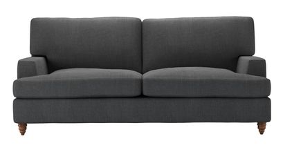 Isla 2.5 Seat Sofabed in Charcoal Brushed Linen Cotton - sofa.com