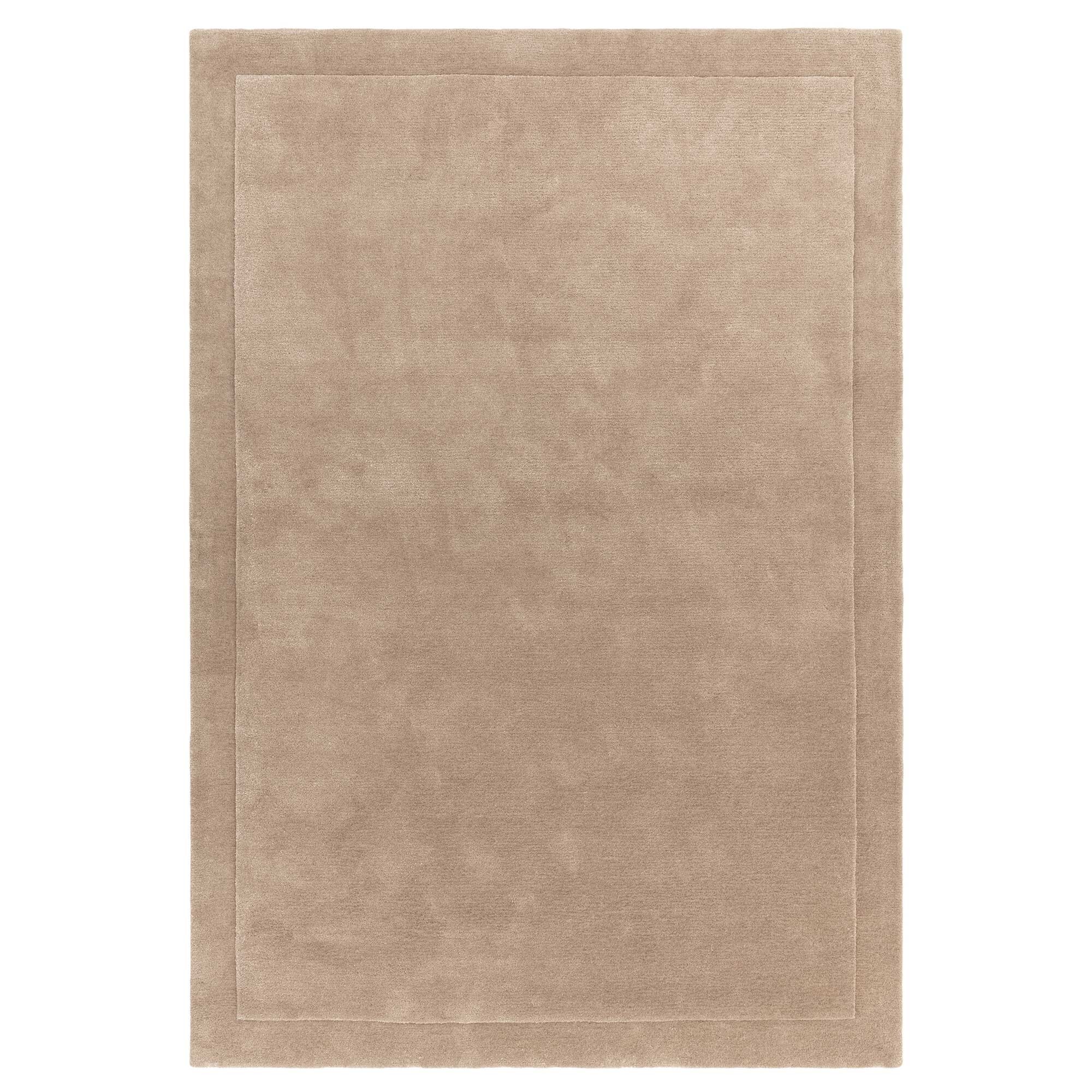 Aurelis Sand 160x230cm Rug, Square, Neutral Wool Blend | Barker & Stonehouse