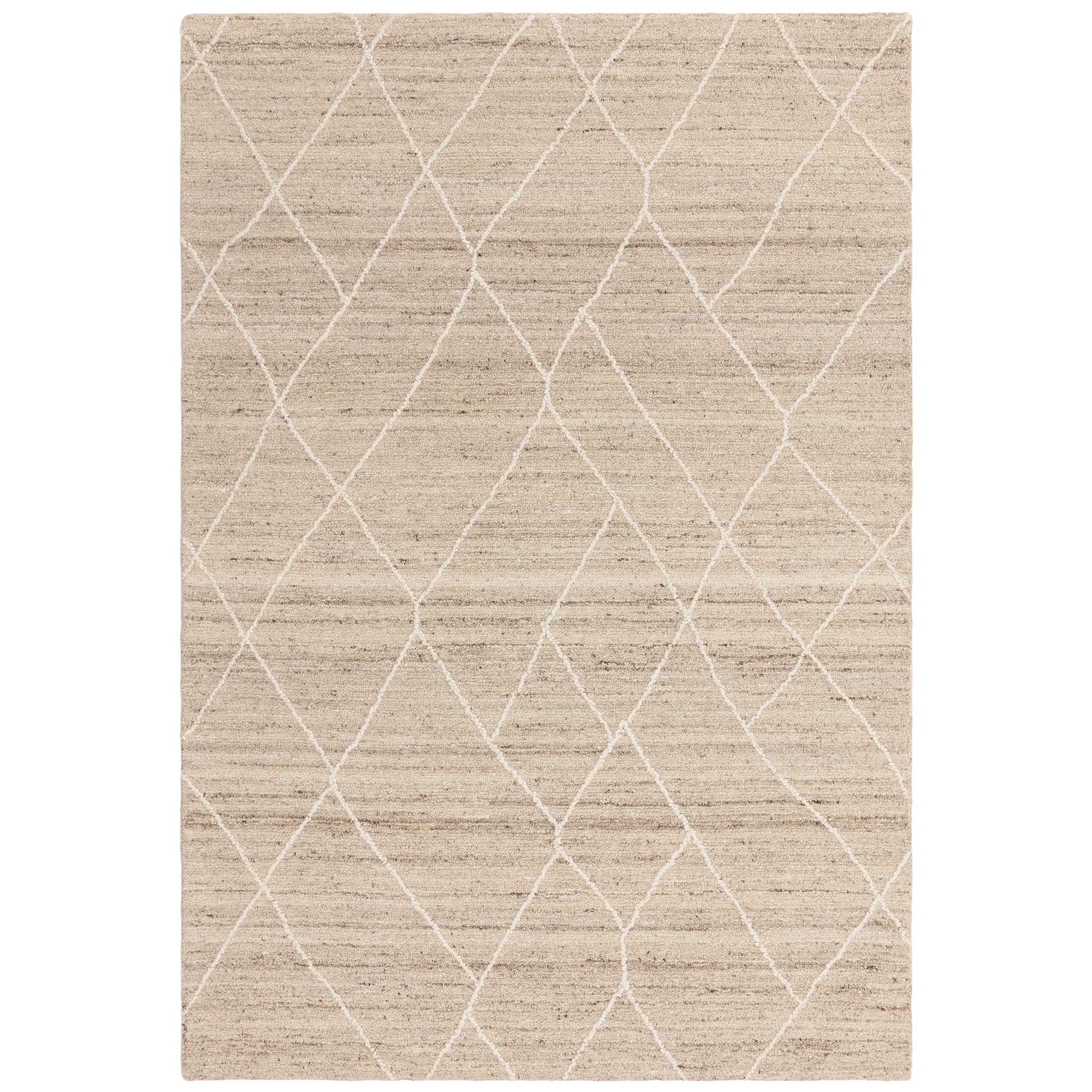 Elin 160X230cm Rug Natural, Square, Neutral Wool | Barker & Stonehouse