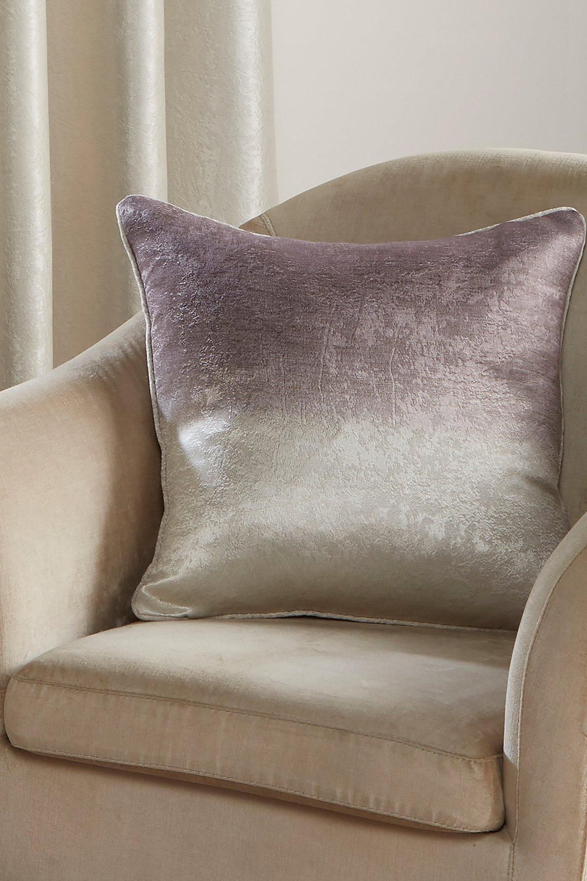 Fusion 'Ombre Strata' Gradiant Print Filled Cushion in Chocolate