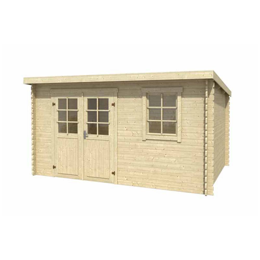 Lasita Maja Ltd Amira 275-Log Cabin, Garden Room, Home Office - L400xW313.9xH210.9 cm in Natural 2