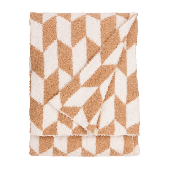 furn. Olsen Geometric Throw Blanket 130cm x 180cm 3