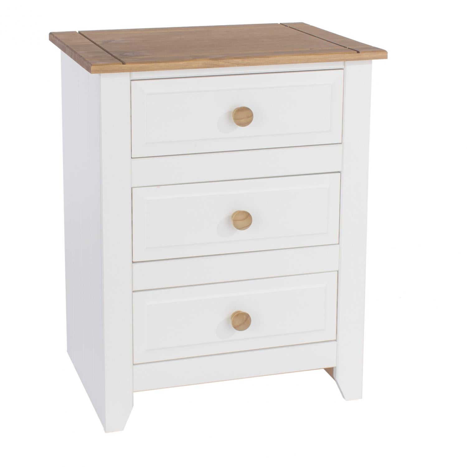 Capri Bedside Cabinet White