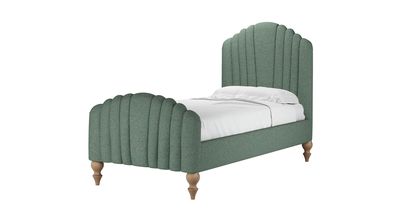 Bella Single Bed in Peacock Plush Tweed Boucle - sofa.com