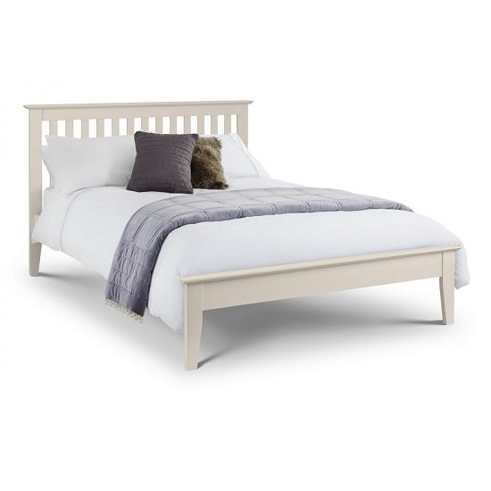 Cayuga Wooden King Size Bed In Low Sheen Lacquer