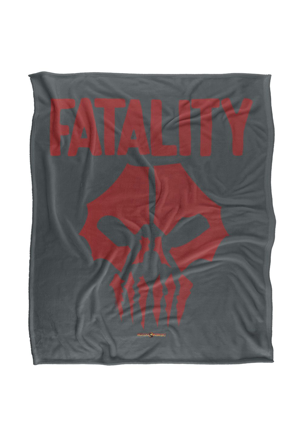 Warner Brothers Mortal Kombat 152x127cm Fatality Silky Touch Super Soft Throw Blanket in White