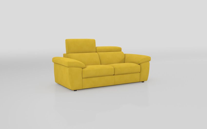 Green Fabric Norbello 3 Seater Sofa