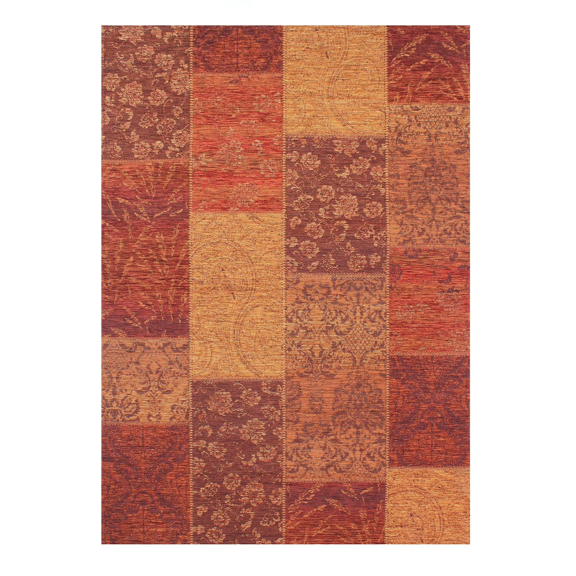 Romance Patchwork Rug Terracotta