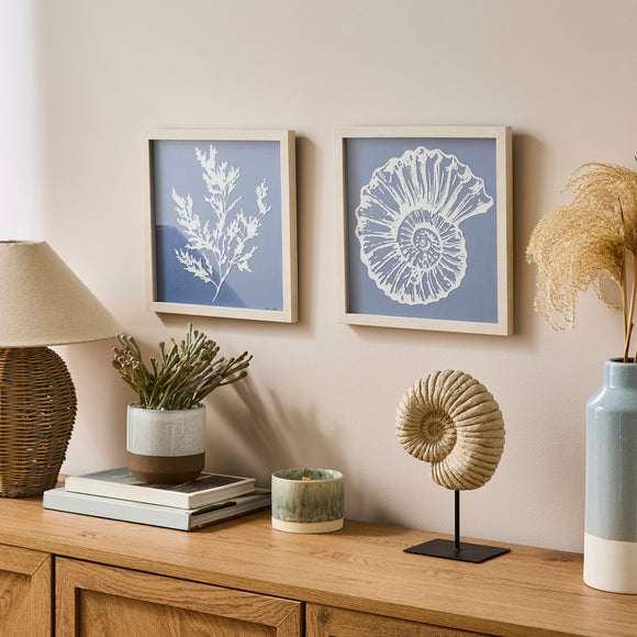 Set of 2 Under The Sea Framed Canvases