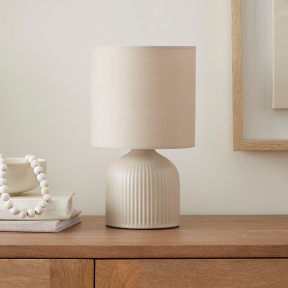 Hebe Ribbed Ceramic Table Lamp 2